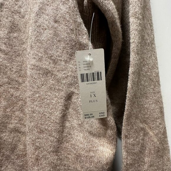 Anthropologie Plus Beige Sweater, Size 1X - NWT - Picture 5 of 5
